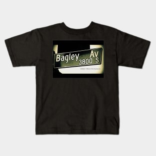 Bagley Avenue, Culver City, California by Mistah Wilson Kids T-Shirt